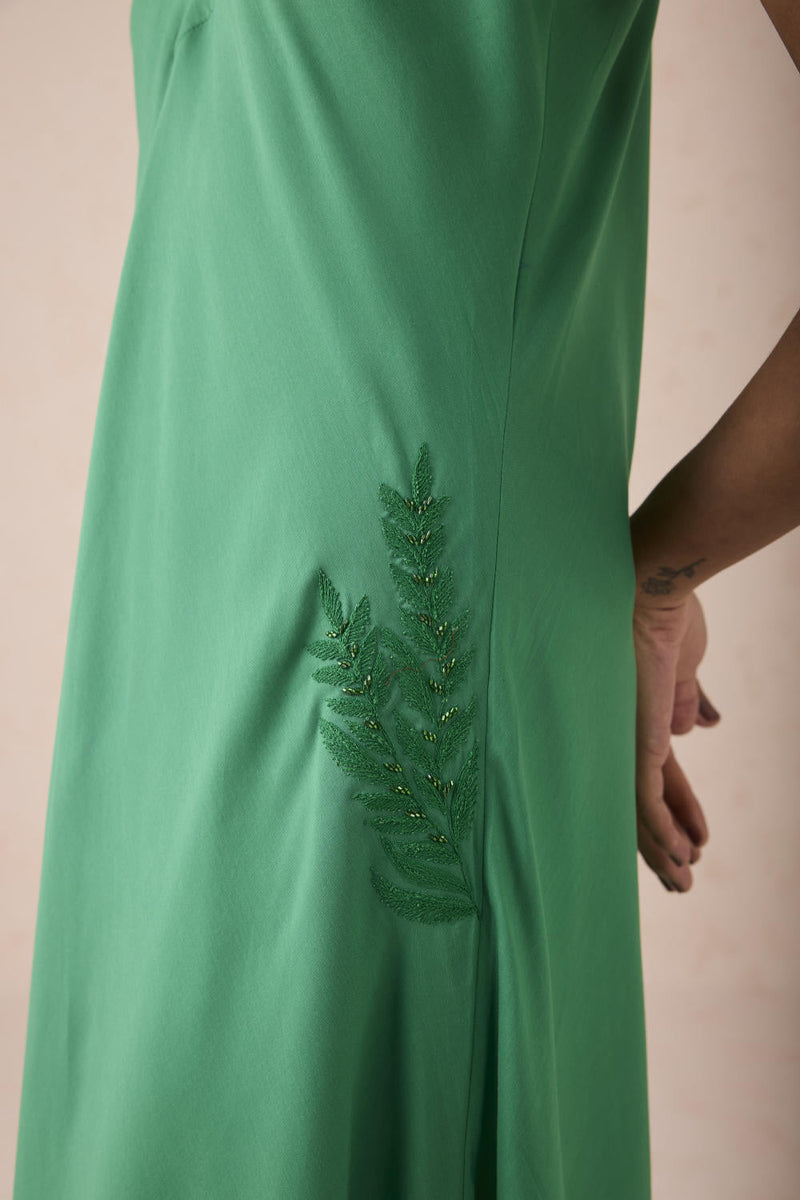 The Moment Lyocell Maxi Dress by SUI in green color for women Worldwide