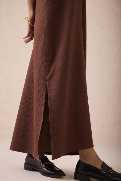 The Mountainside Organic Cotton Collar Maxi Dress