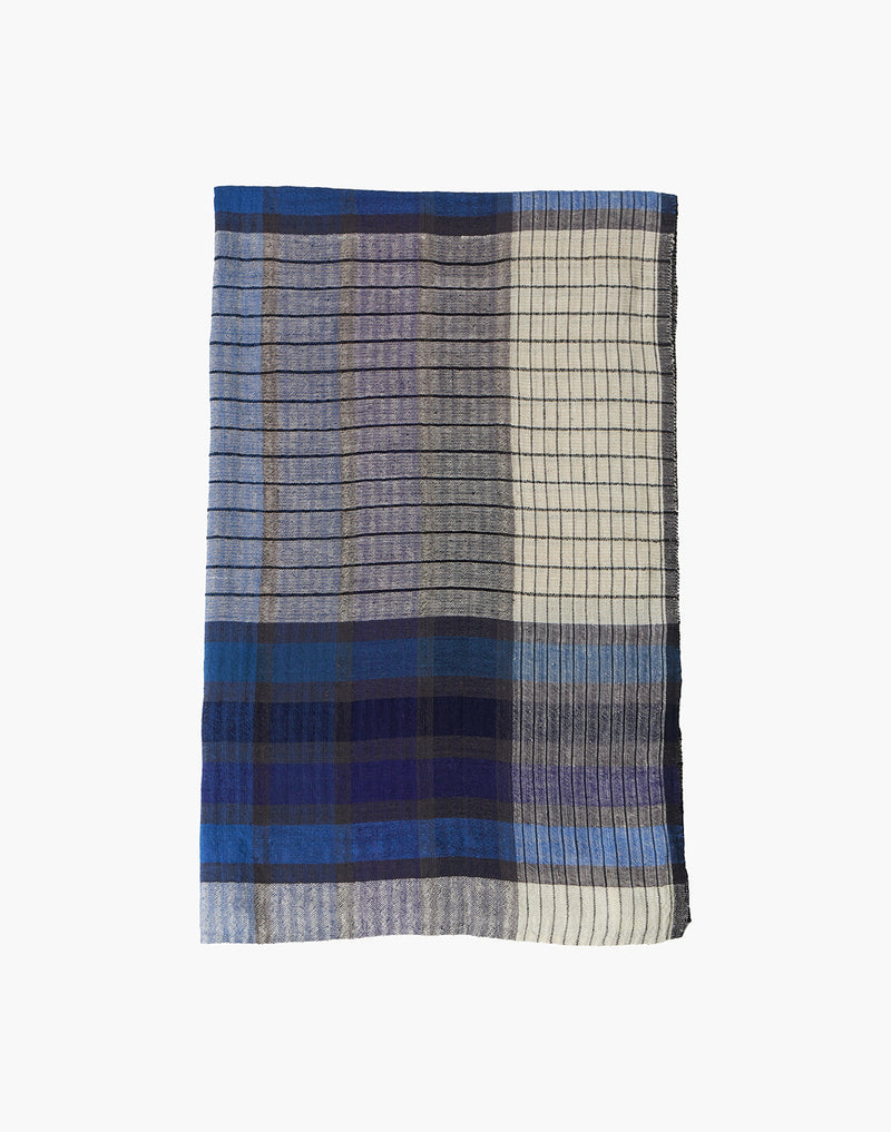 The Ocean Block stole cotton by World of Crow in multi color for women Worldwide