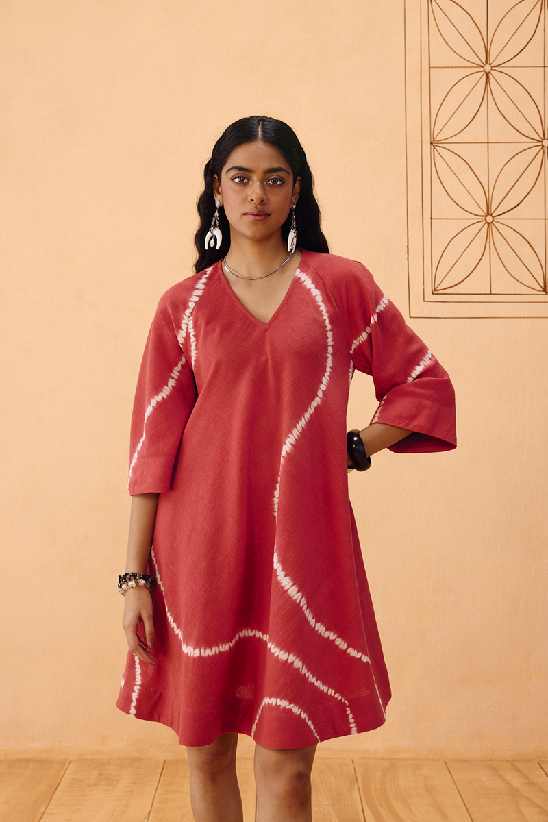 The Path Tie Dye Kala Cotton Dress kala cotton dress by SUI in terra for women Worldwide