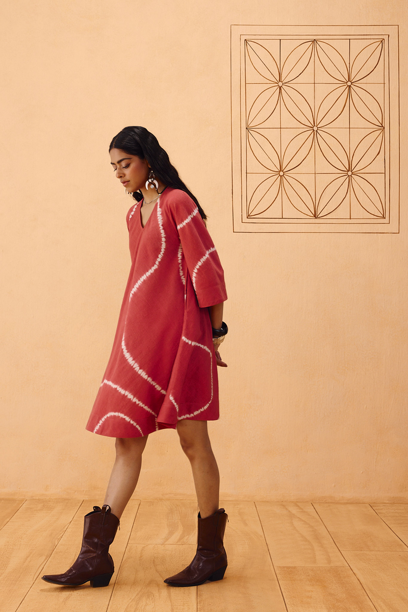 The Path Tie Dye Kala Cotton Dress kala cotton dress by SUI in terra for women Worldwide