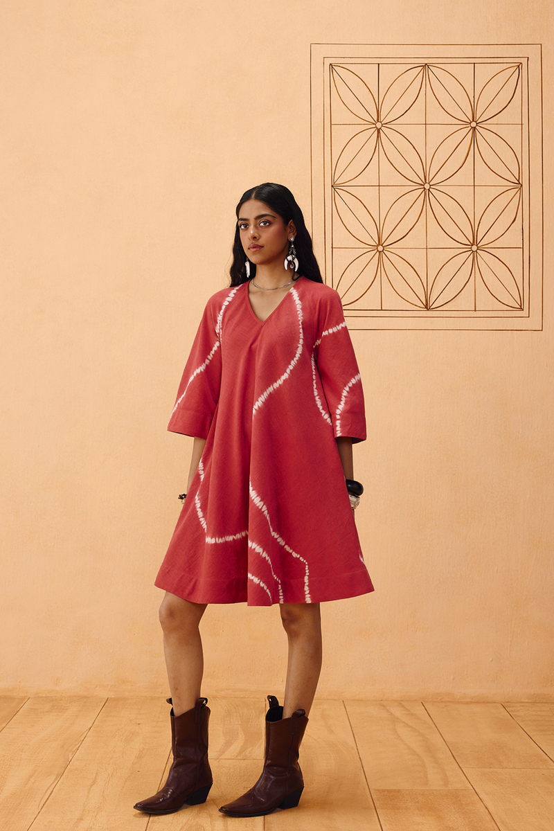 The Path Tie Dye Kala Cotton Dress kala cotton dress by SUI in terra for women Worldwide