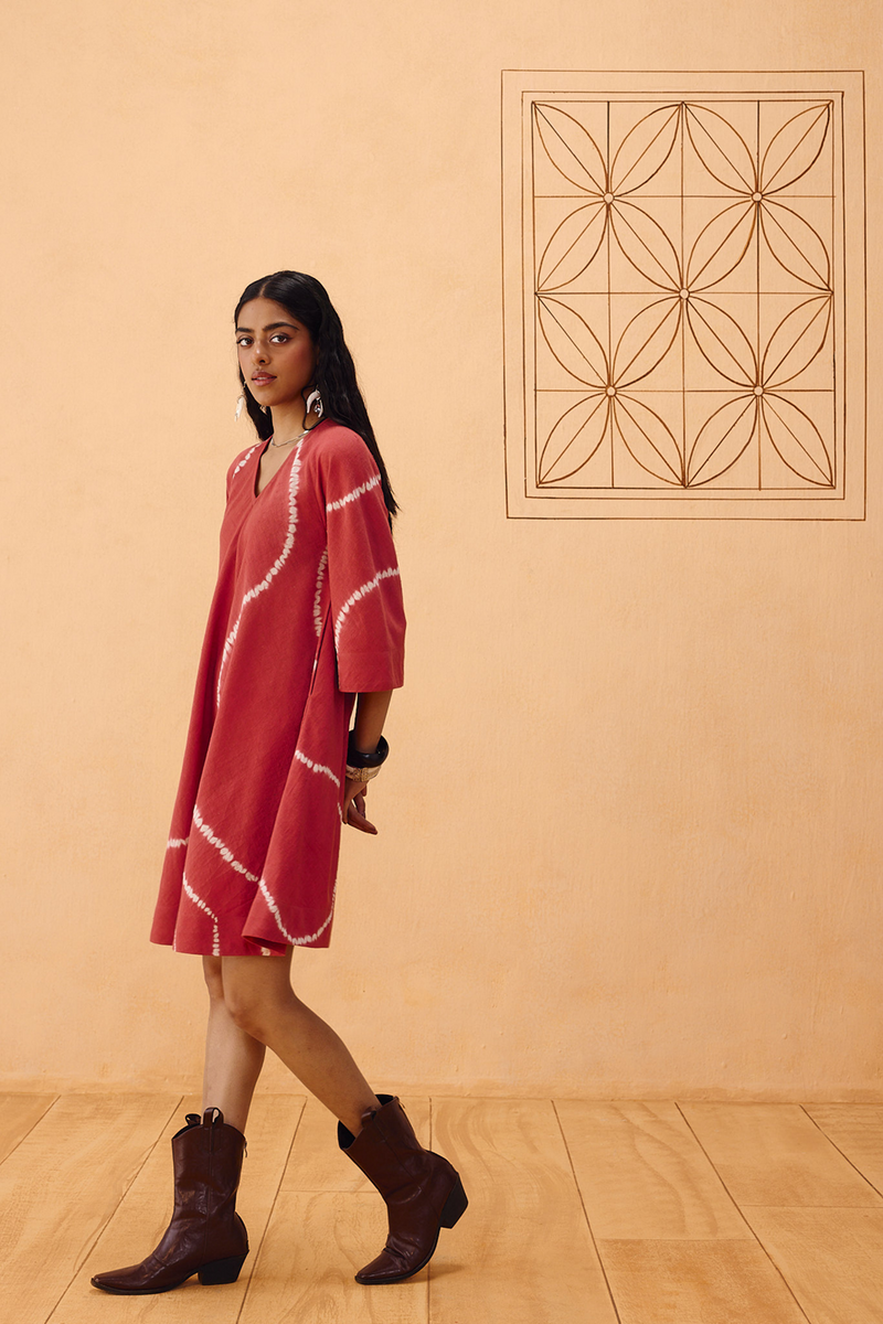 The Path Tie Dye Kala Cotton Dress kala cotton dress by SUI in terra for women Worldwide