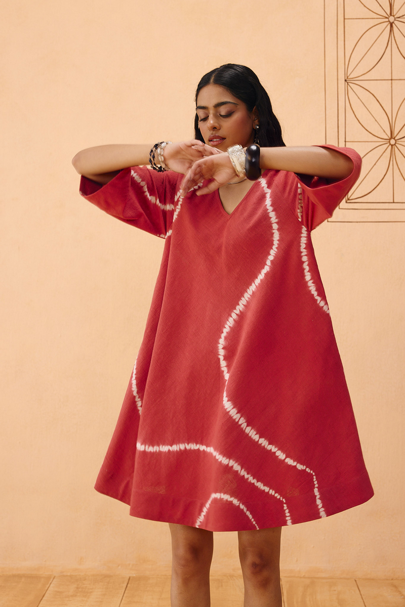 The Path Tie Dye Kala Cotton Dress kala cotton dress by SUI in terra for women Worldwide