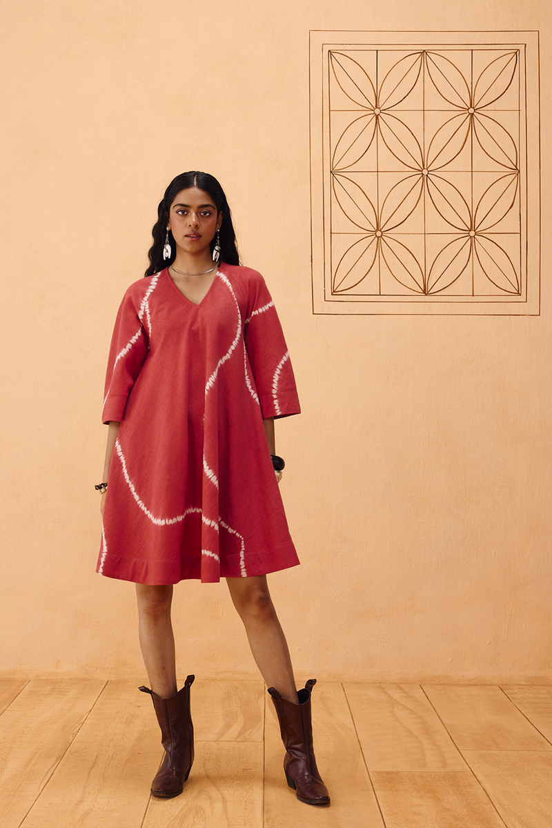 The Path Tie Dye Kala Cotton Dress kala cotton dress by SUI in terra for women Worldwide