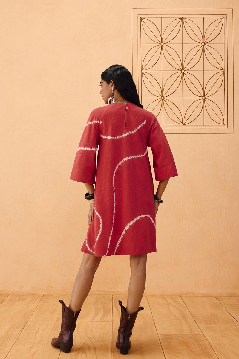 The Path Tie Dye Kala Cotton Dress kala cotton dress by SUI in terra for women Worldwide