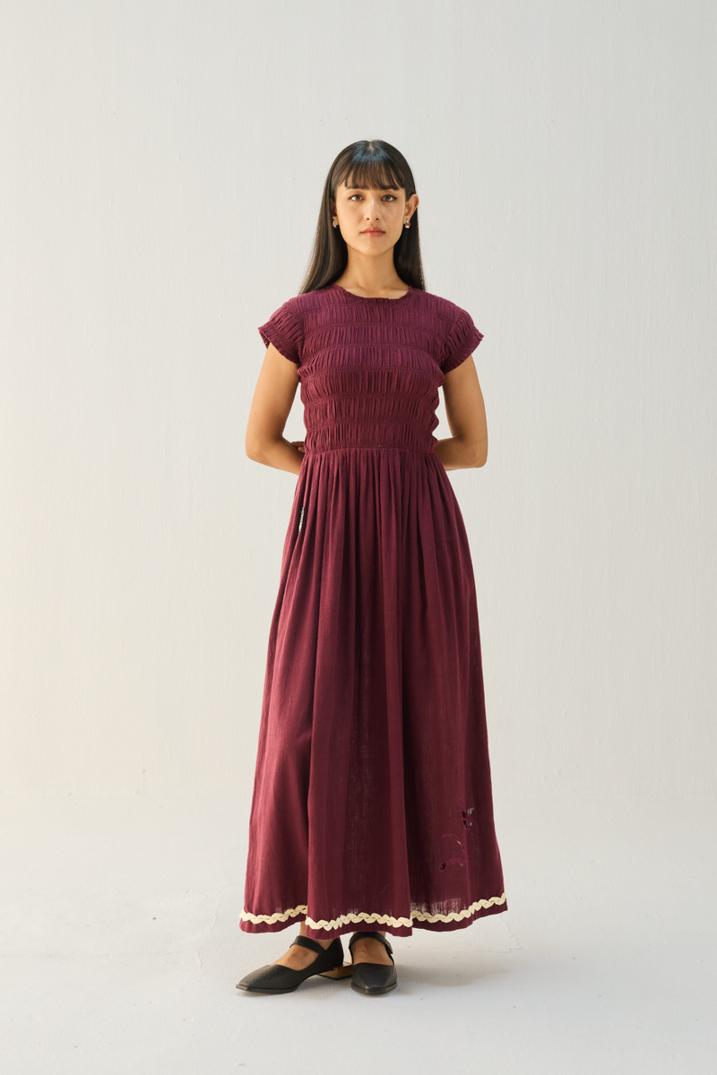 The Plum Kala Cotton Maxi Dress cotton by Sui for women Worldwide