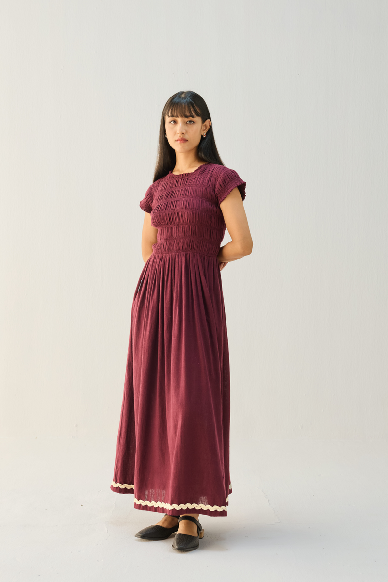 The Plum Kala Cotton Maxi Dress cotton by Sui for women Worldwide