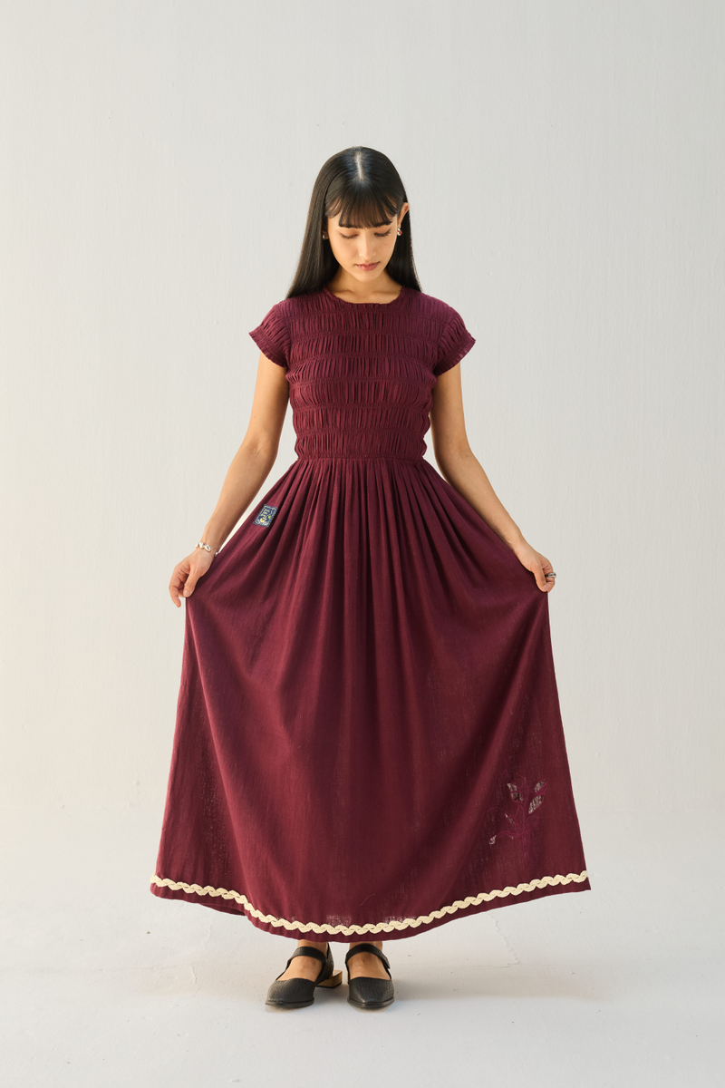 The Plum Kala Cotton Maxi Dress cotton by Sui for women Worldwide