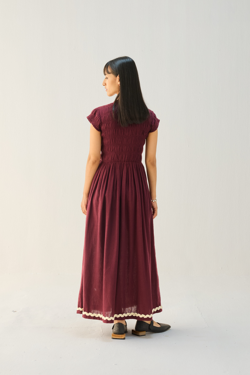 The Plum Kala Cotton Maxi Dress cotton by Sui for women Worldwide