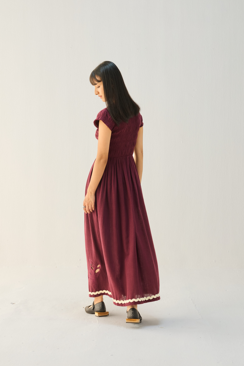 The Plum Kala Cotton Maxi Dress cotton by Sui for women Worldwide