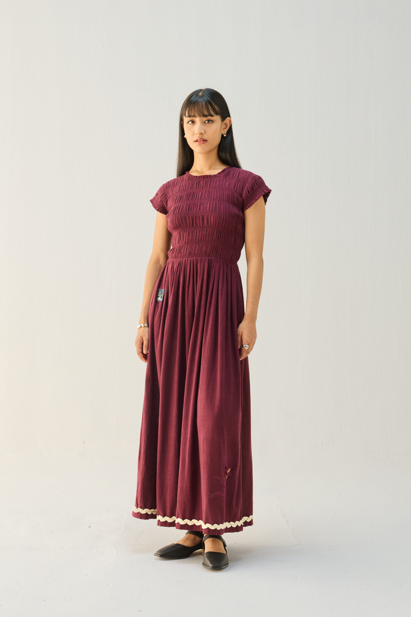 The Plum Kala Cotton Maxi Dress cotton by Sui for women Worldwide