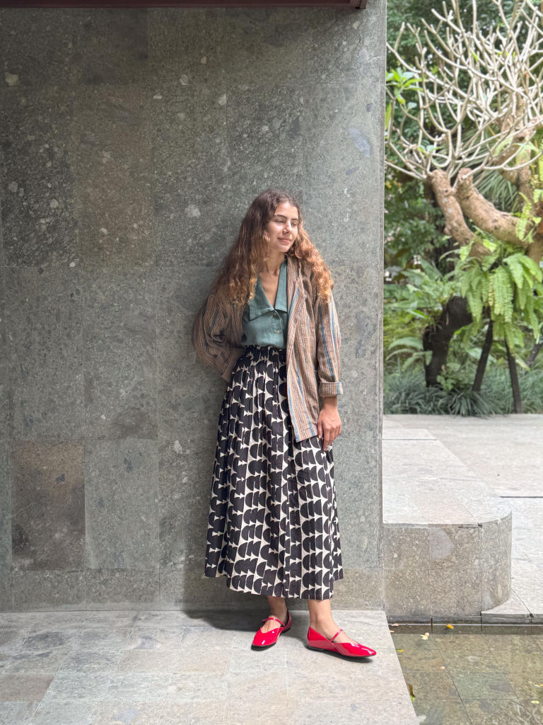 The Amri Jacket cotton by World of Crow in brown color for women Worldwide