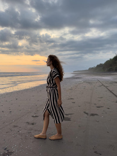 The Black & White Striped Dress