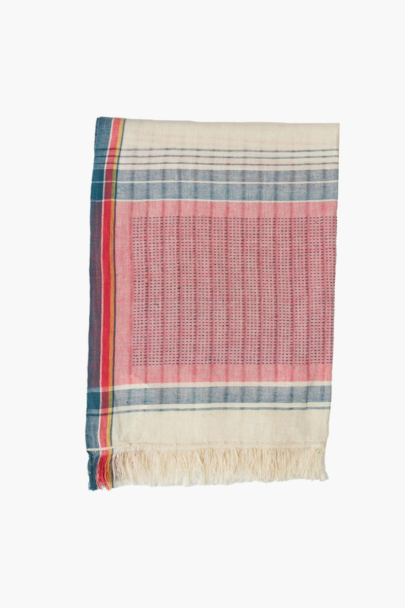 The Harbor Weave stole cotton by World of Crow in multi color for women Worldwide