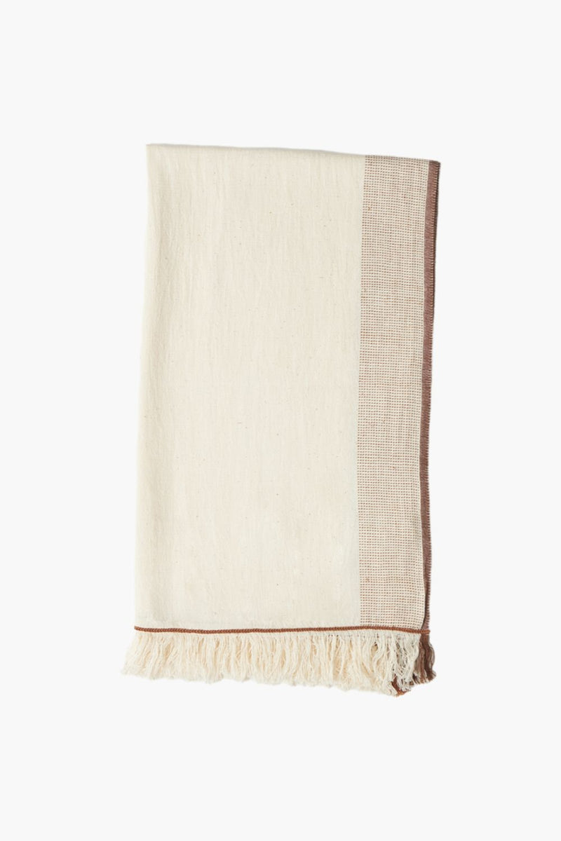 The Serenity stole cotton by World of Crow in white color for women Worldwide