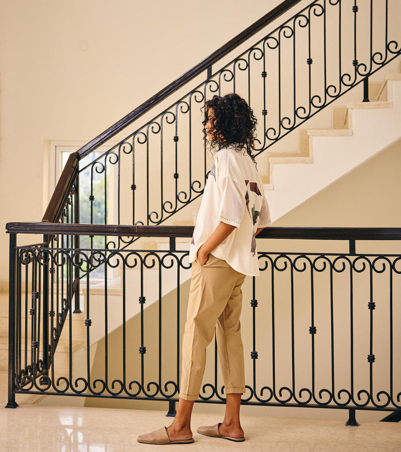 The Softer shell shirt cotton by Khara Kapas in white for women Worldwide