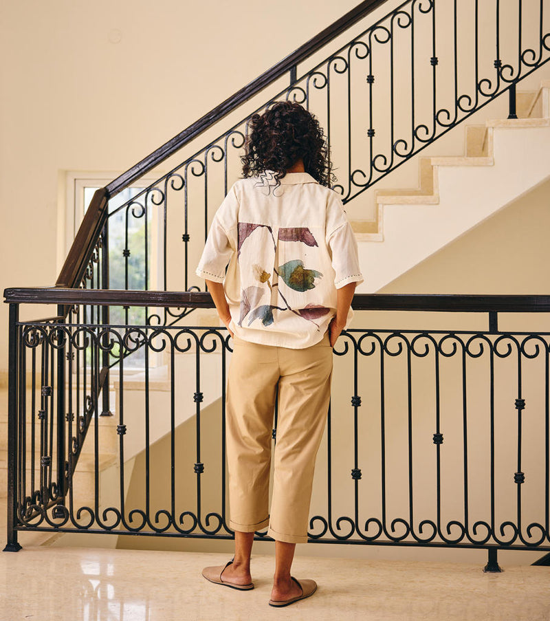 The Softer shell shirt cotton by Khara Kapas in white for women Worldwide