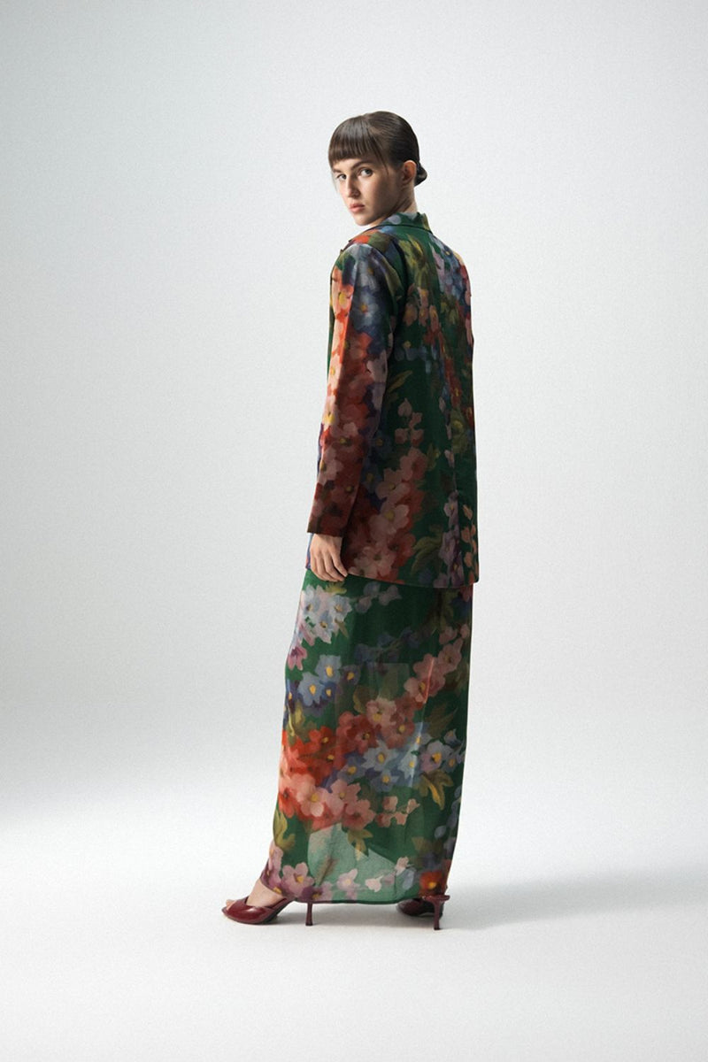 THEA BLAZER & SKIRT SET mul by Yam in multi color for women Worldwide