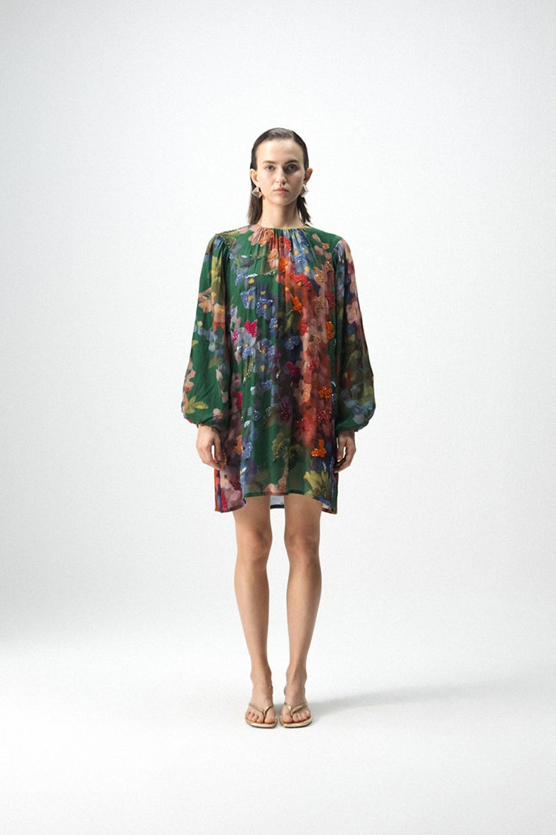 THEA EMBROIDERD SHORT DRESS mul by Yam in multi color for women Worldwide