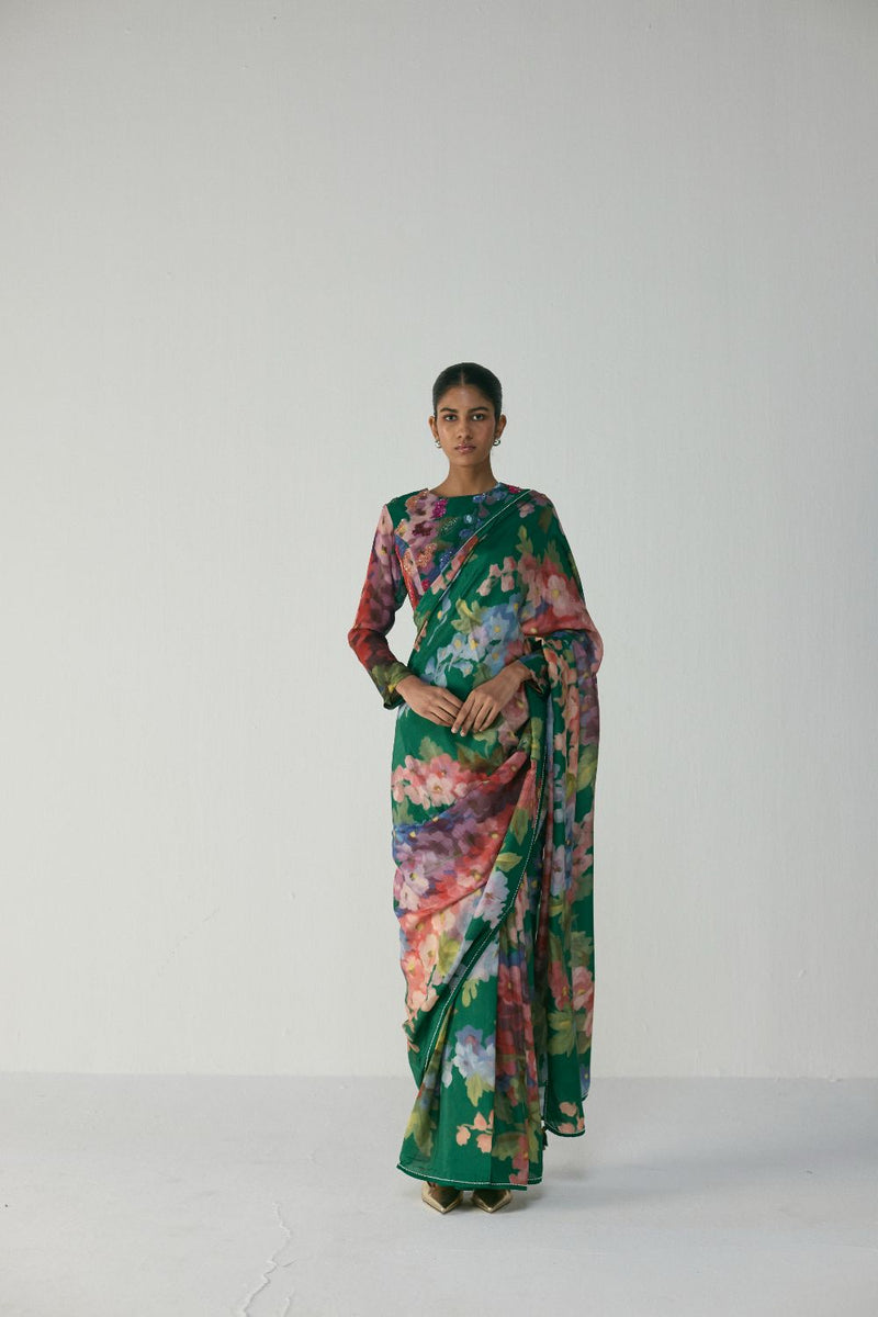 THEA SILK SAREE silk by Yam in multi color for women Worldwide