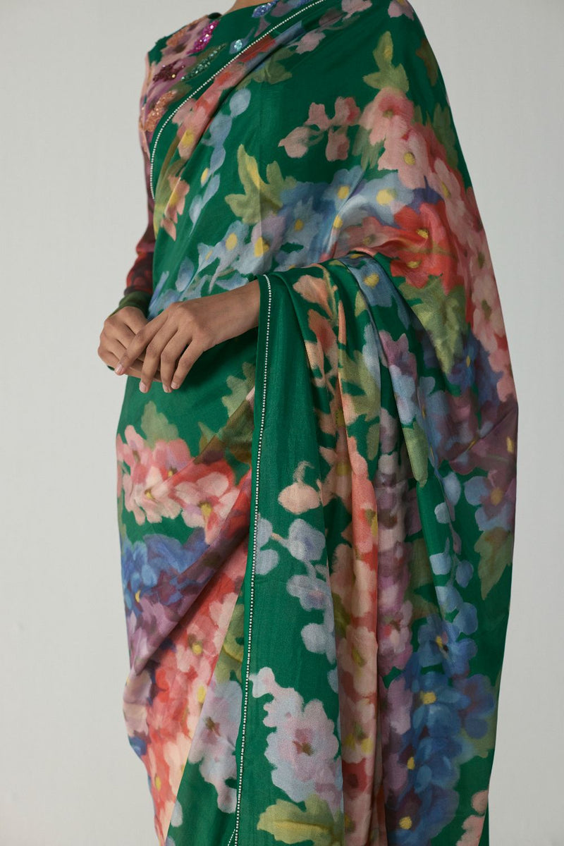 THEA SILK SAREE silk by Yam in multi color for women Worldwide
