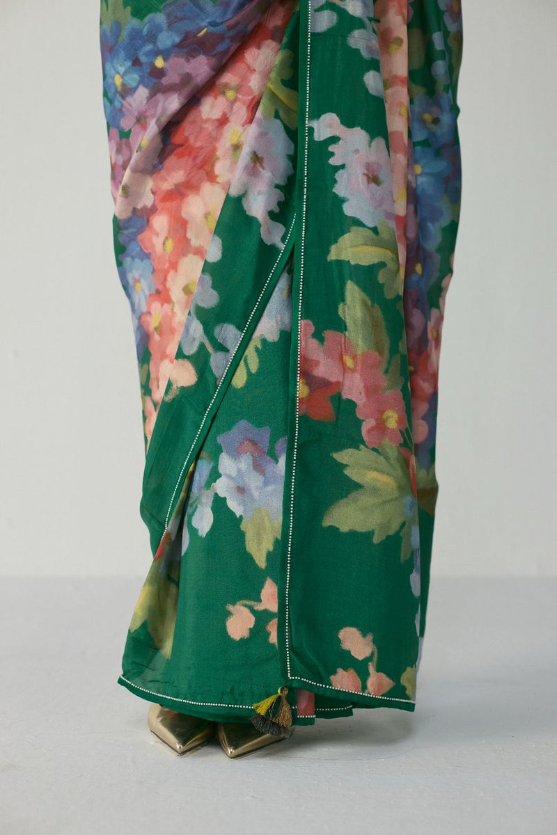 THEA SILK SAREE silk by Yam in multi color for women Worldwide