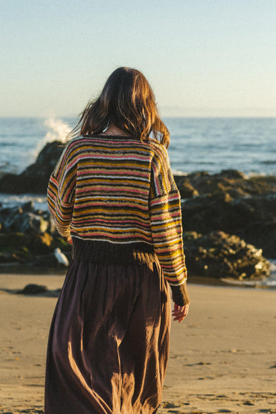 The candy striped sweater