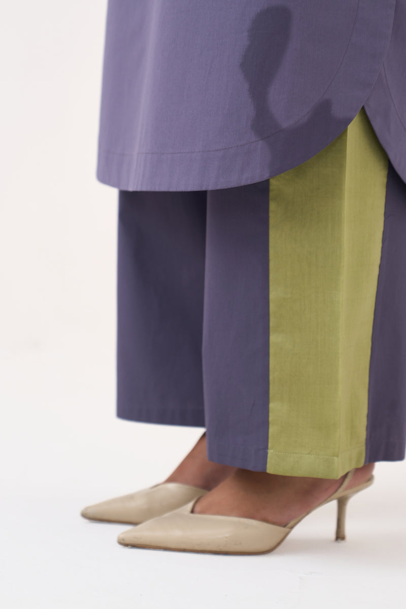 Long Jumper Co-Ord-Ash Violet poplin co-ord set by THREE in voilet for women Worldwide