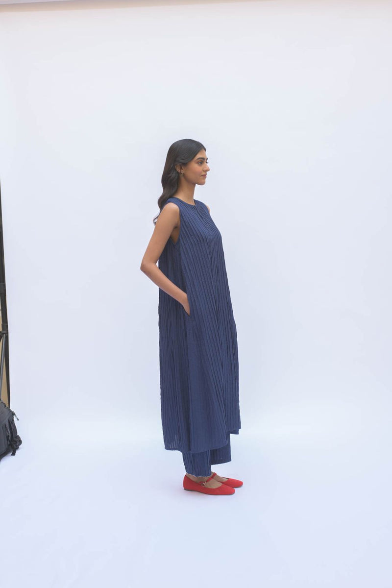 NEELI KURTA SET cotton by TOKREE in blue color for women Worldwide