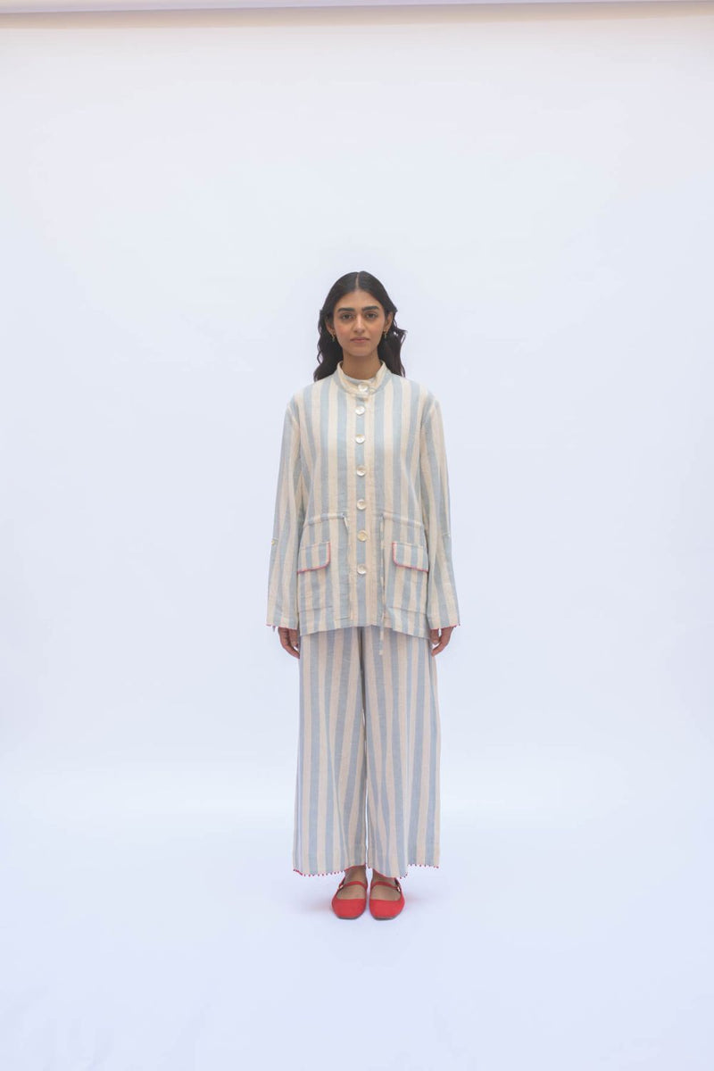 SOF PANT cotton by TOKREE in blue color for women Worldwide