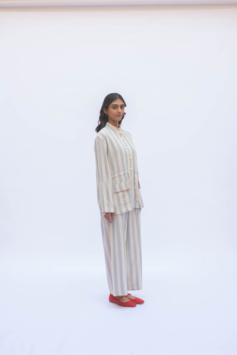 SOF PANT cotton by TOKREE in blue color for women Worldwide