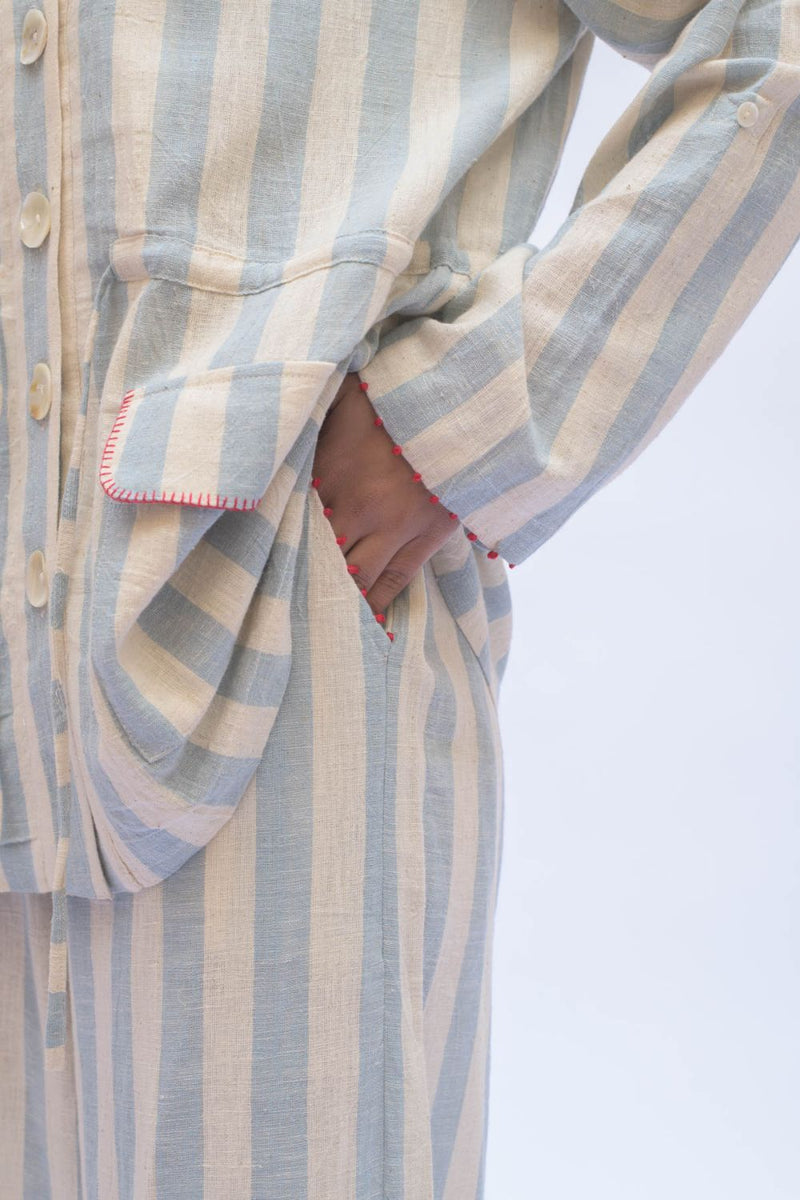 SOF PANT cotton by TOKREE in blue color for women Worldwide