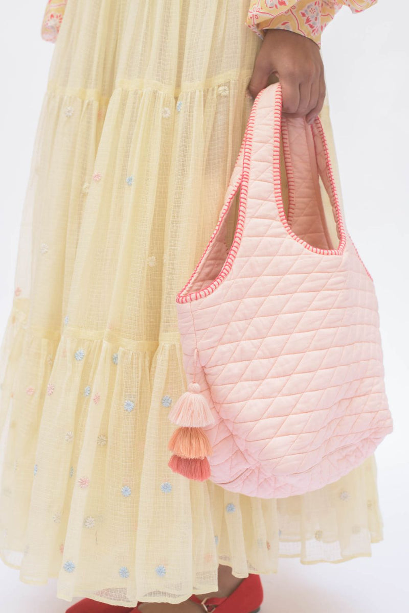 BAALTI SALMON BAG cotton by TOKREE in pink color for women Worldwide