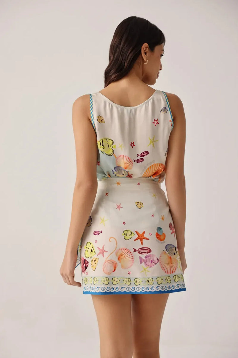 Toni Vest - Seaborn satin by NOIB for women Worldwide