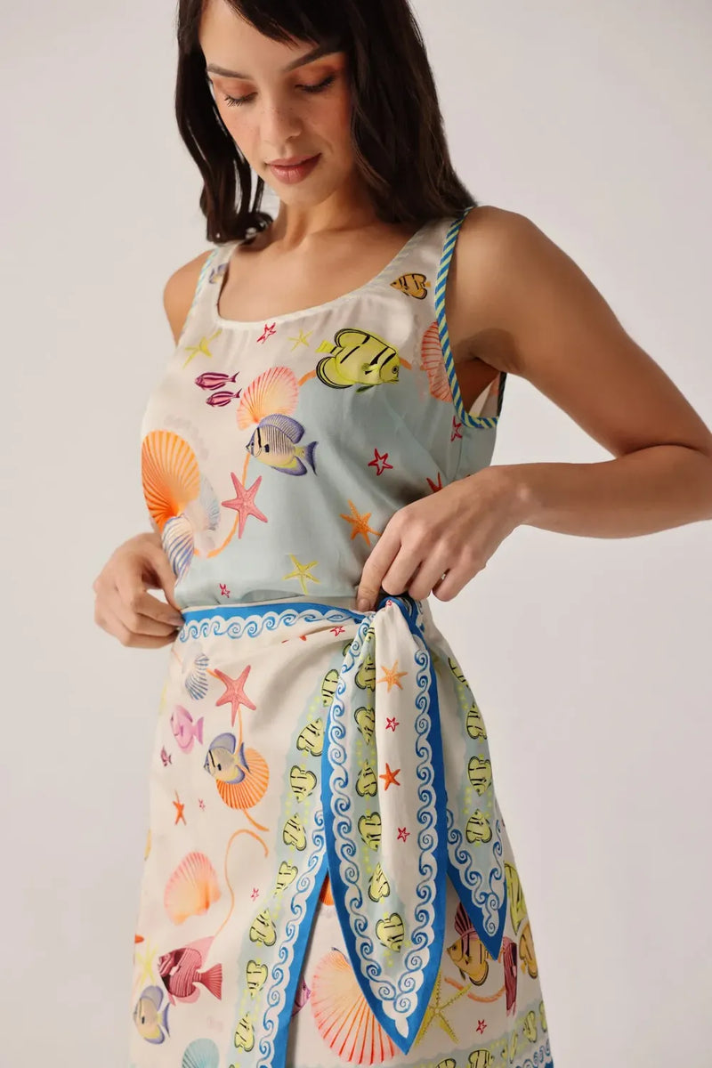 Toni Vest - Seaborn satin by NOIB for women Worldwide