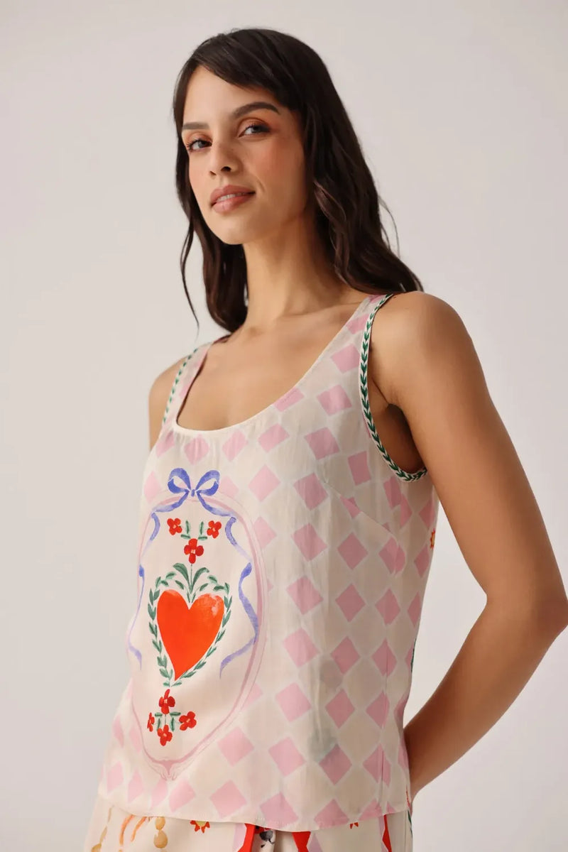 Toni Vest - Tarot satin by NOIB for women Worldwide