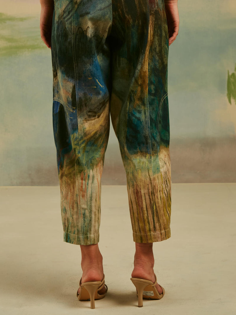 Top Stitch Pants - Valley cotton Bottoms by CORD for women Worldwide
