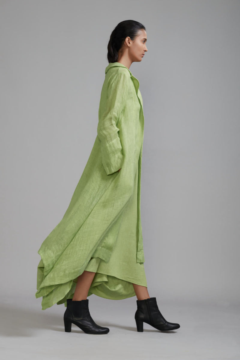Trench Green Koza Jacket Jackets & Overlays by Mati in green color for women Worldwide