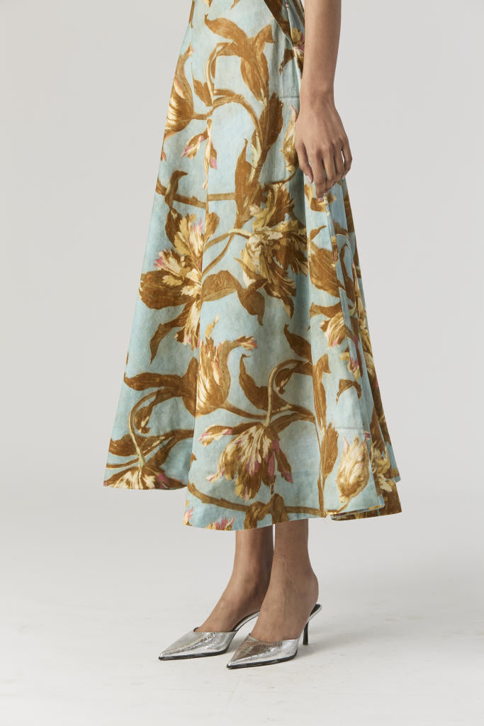 TREVI FRONT KNOTTED DRESS satin by Yam for women Worldwide