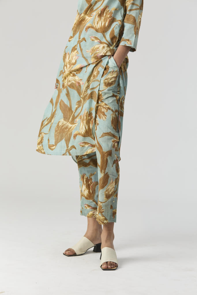 TREVI LONG KURTA SET cotton by Yam for women Worldwide