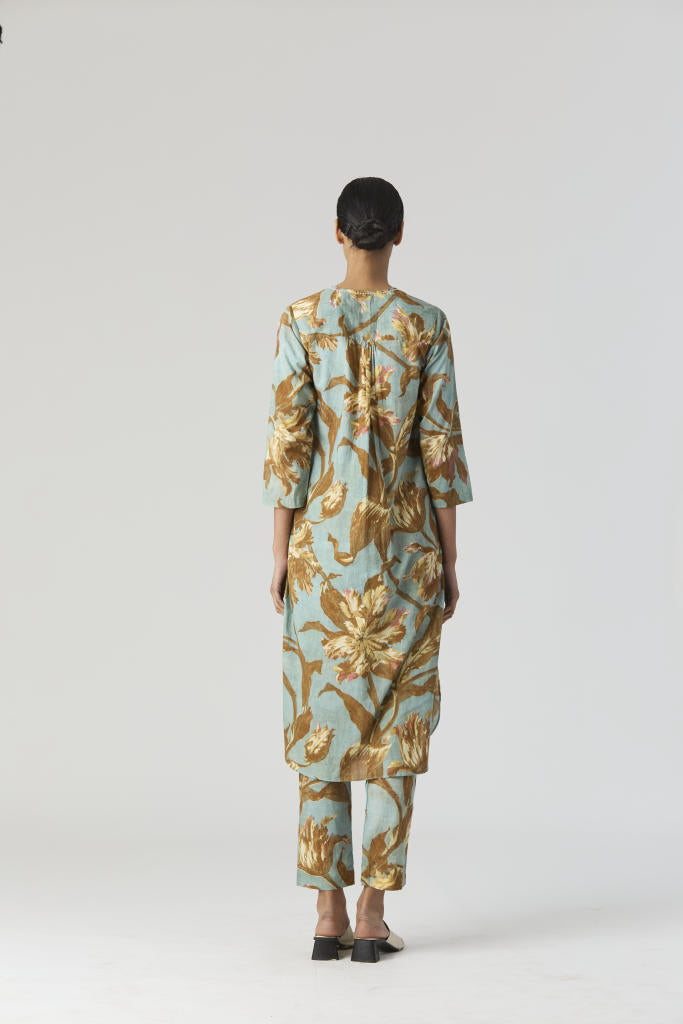 TREVI LONG KURTA SET cotton by Yam for women Worldwide