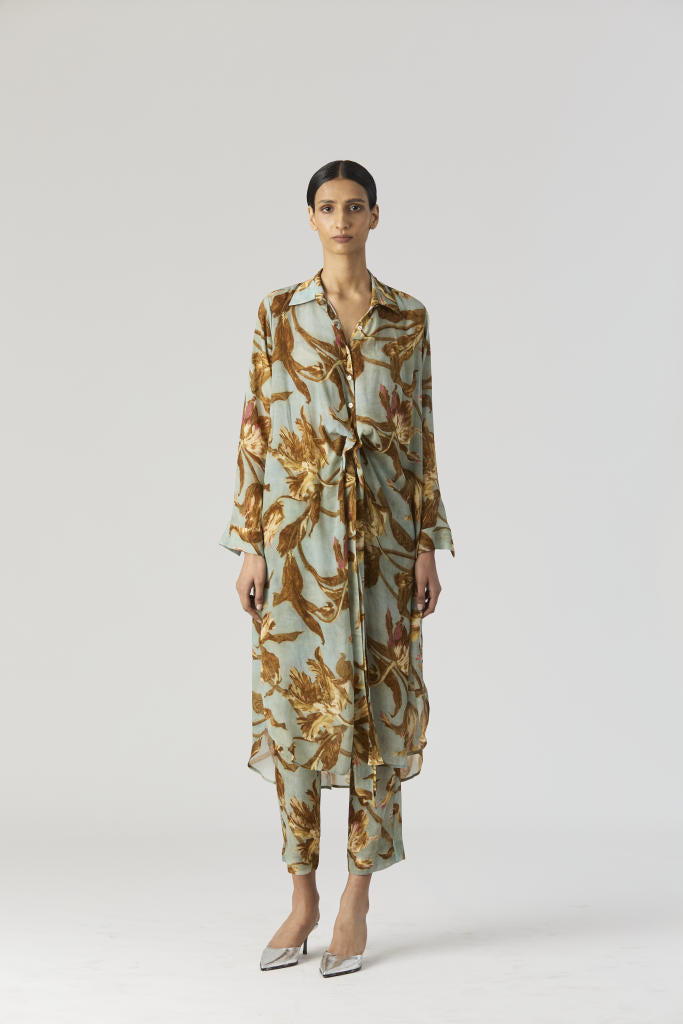 TREVI WRAP KURTA SET by Yam for women Worldwide