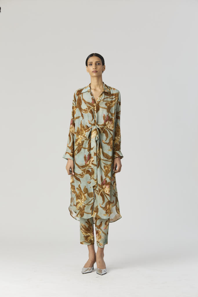 TREVI WRAP KURTA SET by Yam for women Worldwide