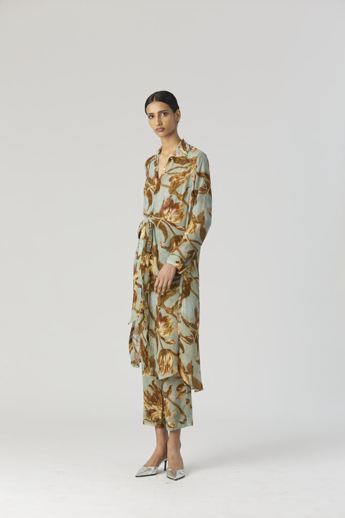 TREVI WRAP KURTA SET by Yam for women Worldwide