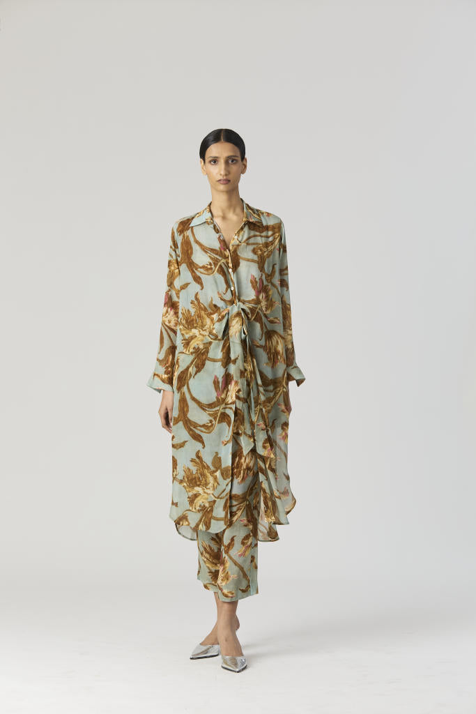 TREVI WRAP KURTA SET by Yam for women Worldwide