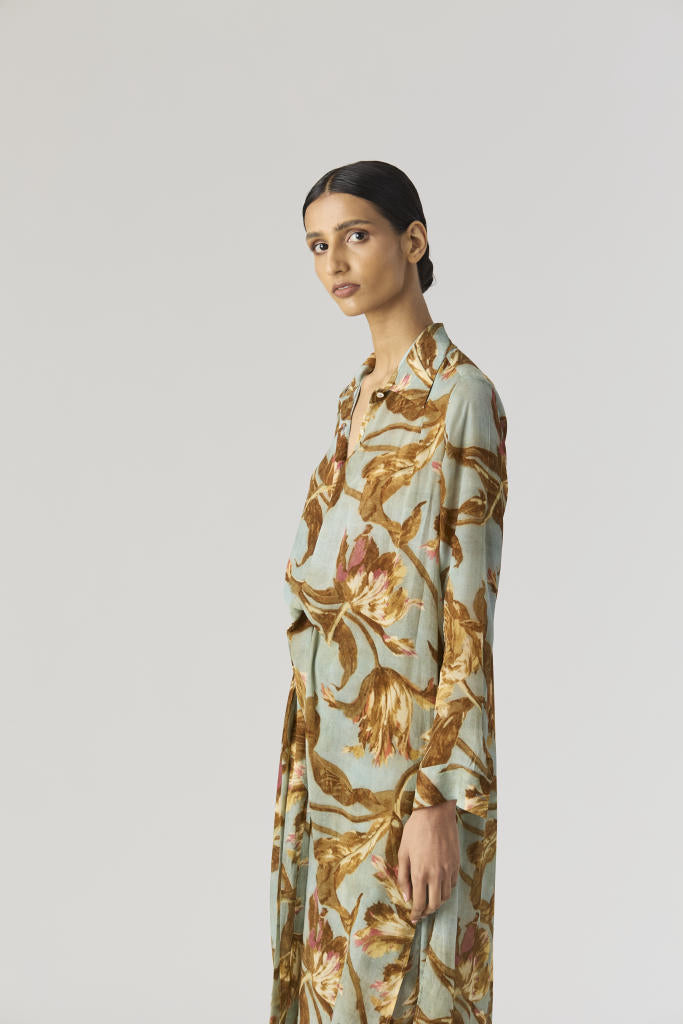 TREVI WRAP KURTA SET by Yam for women Worldwide