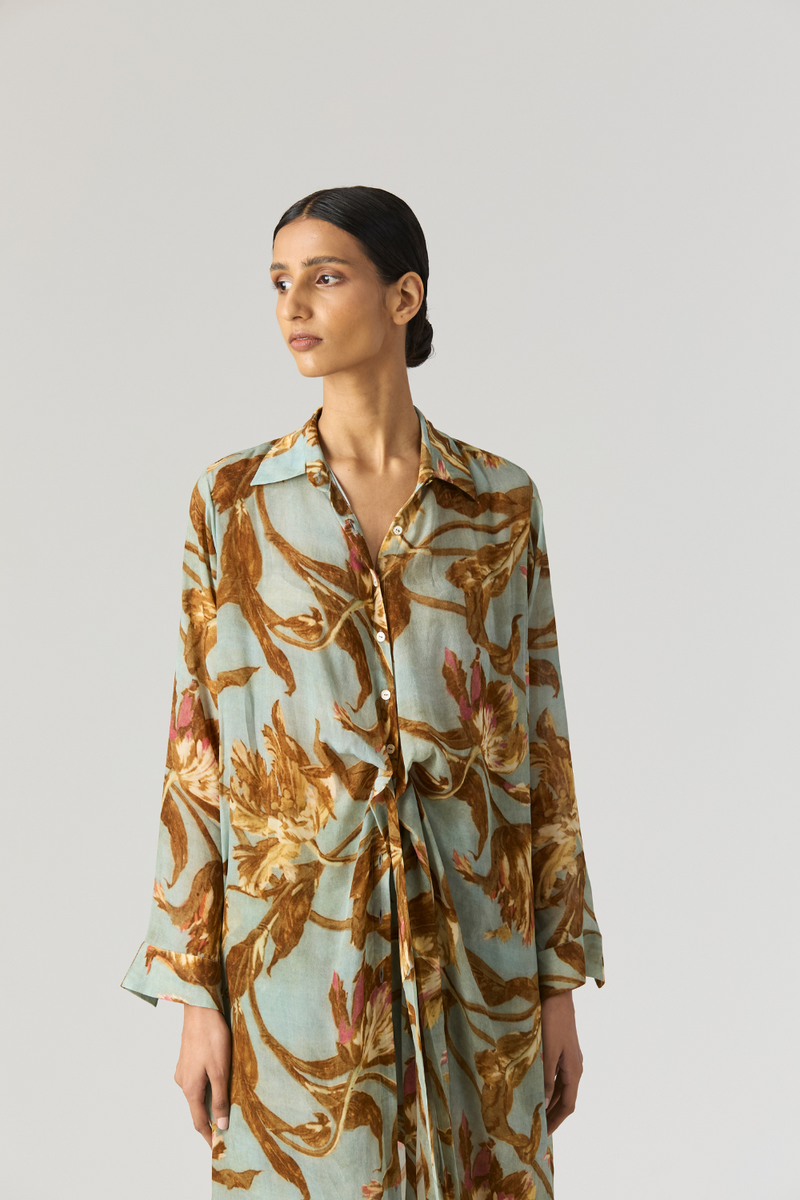 TREVI WRAP KURTA SET by Yam for women Worldwide