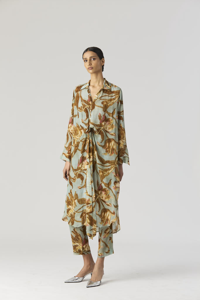 TREVI WRAP KURTA SET by Yam for women Worldwide