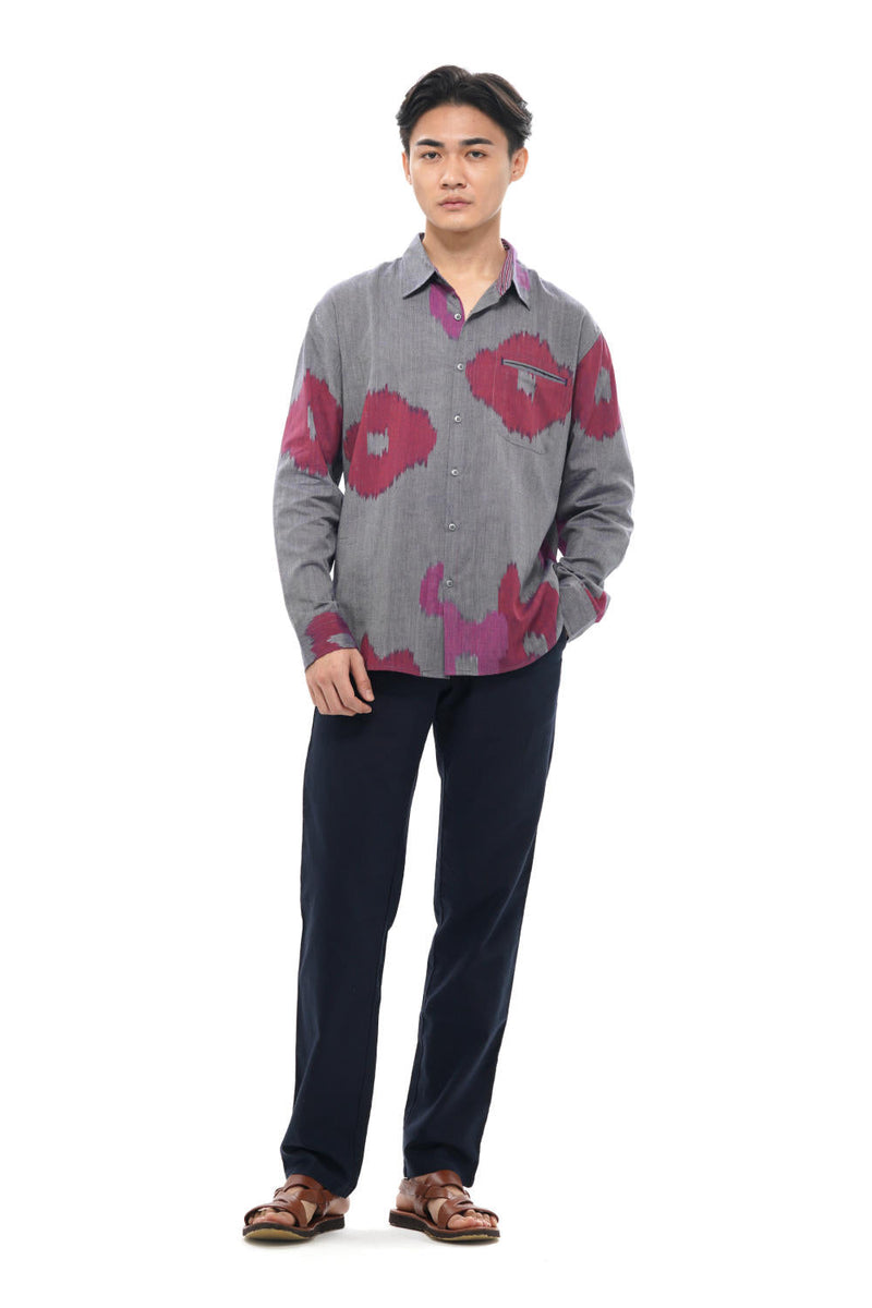 UME MENS FULL SHIRT 100% cotton by Translate Men in blue color for men Worldwide